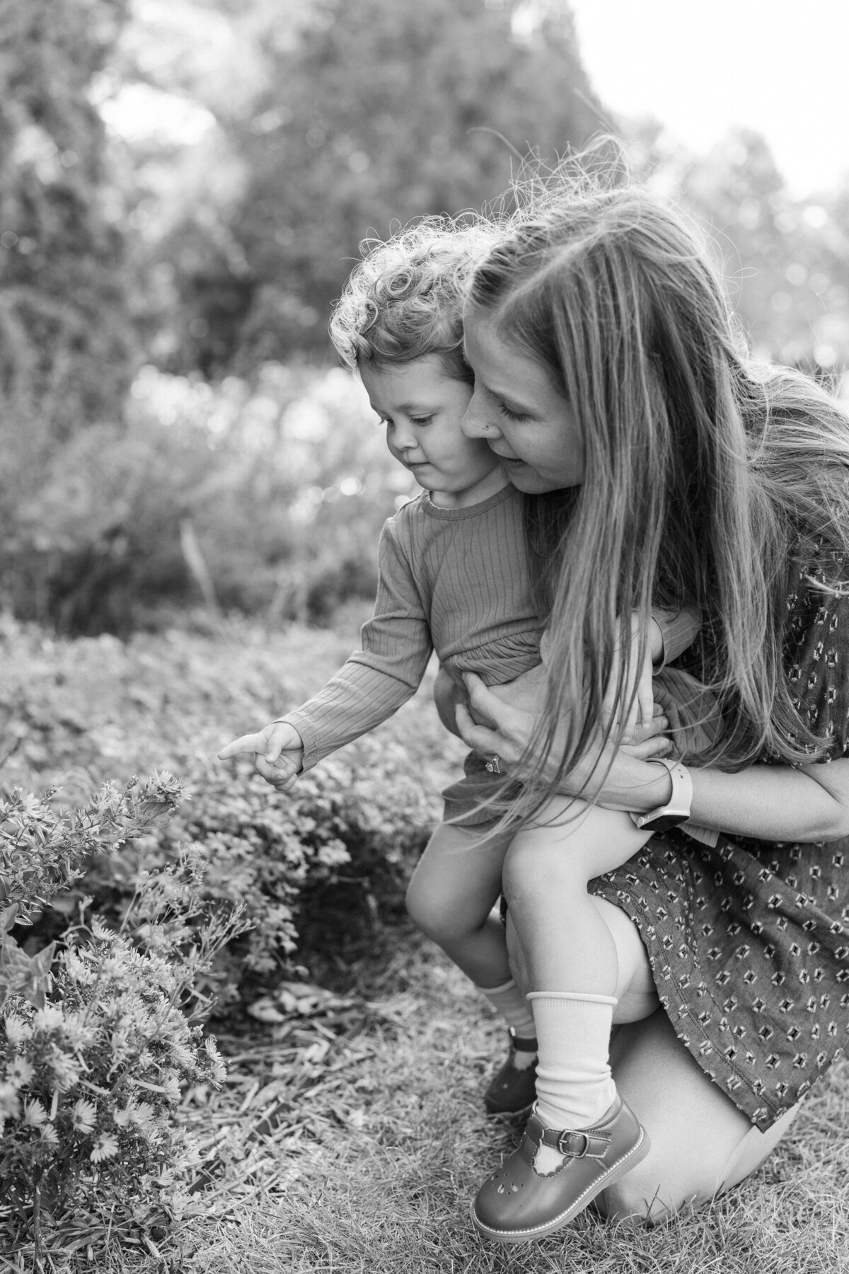 classic heirloom photo of mother and  child