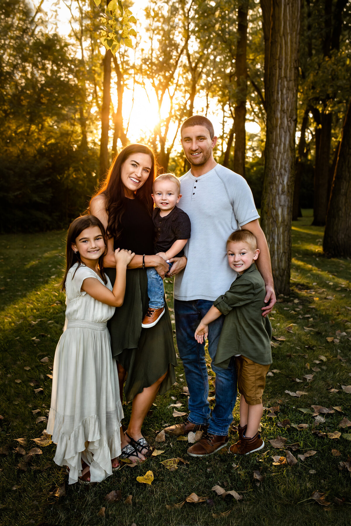 Family at golden hour, Munster Indiana