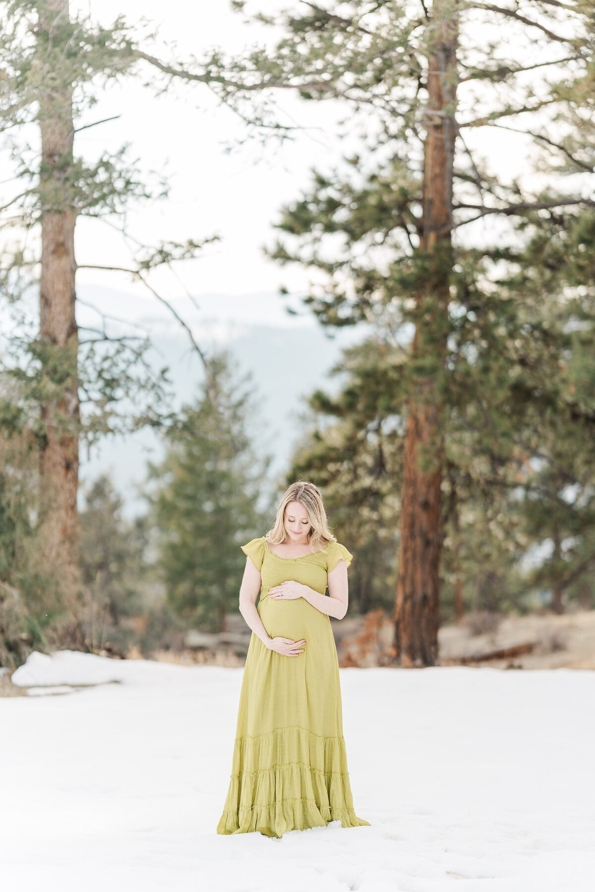 Colorado Winter Maternity Mountain Pictures Mount Falcon Elena Spraguer Photography0021