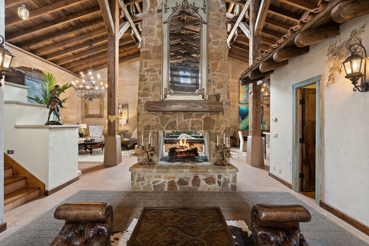 interior of two streams one heart ranch
