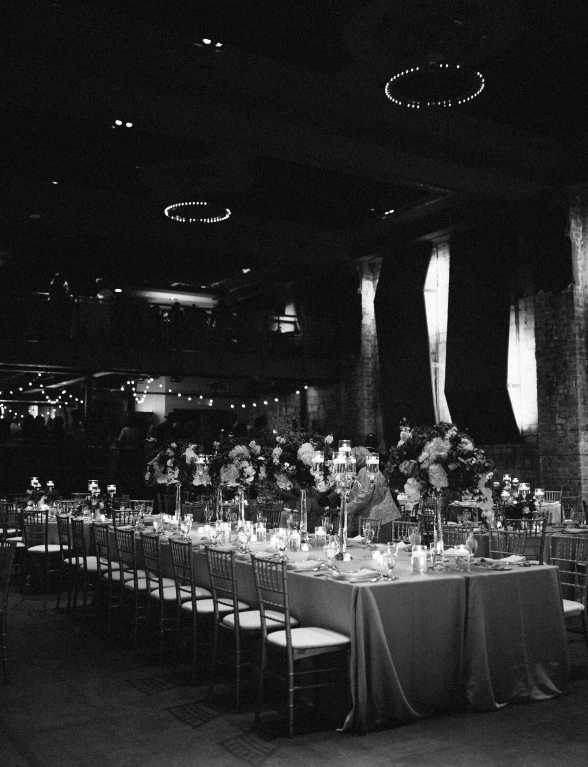 candlelit Garden Theater wedding reception in Detroit