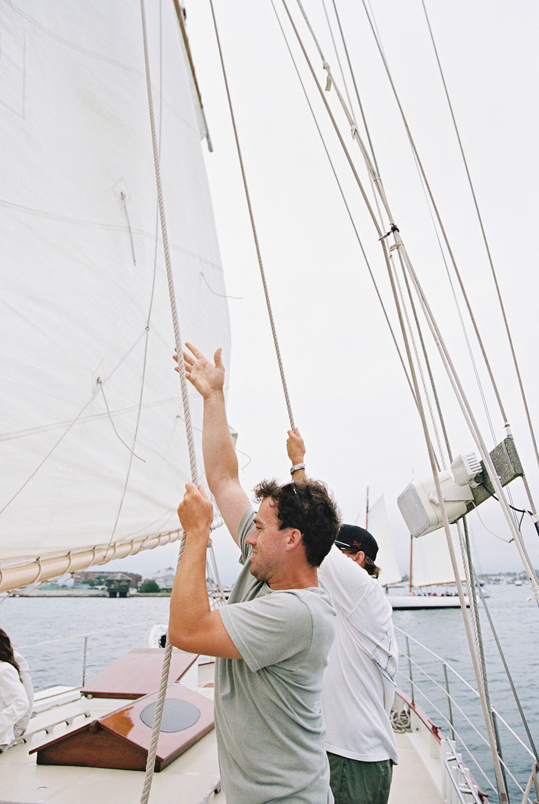 Newport ri rehearsal sunset sail-Halie Child Photography-143