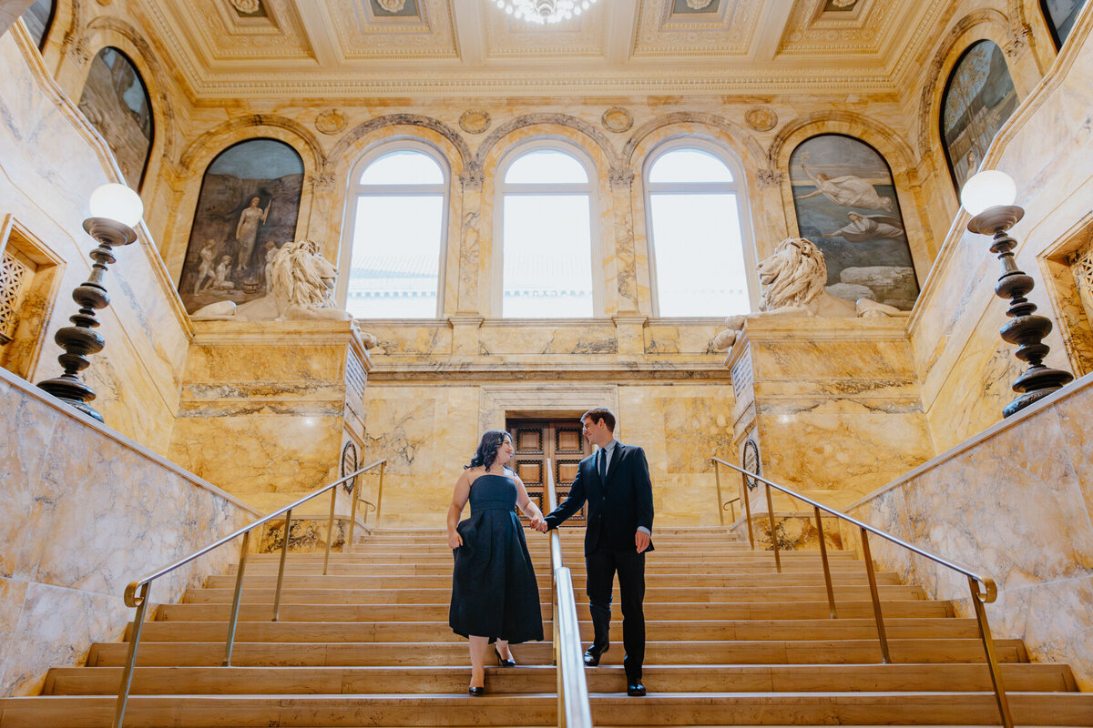 Boston Public Library Engagement Photos-Boston Wedding Photographer-8