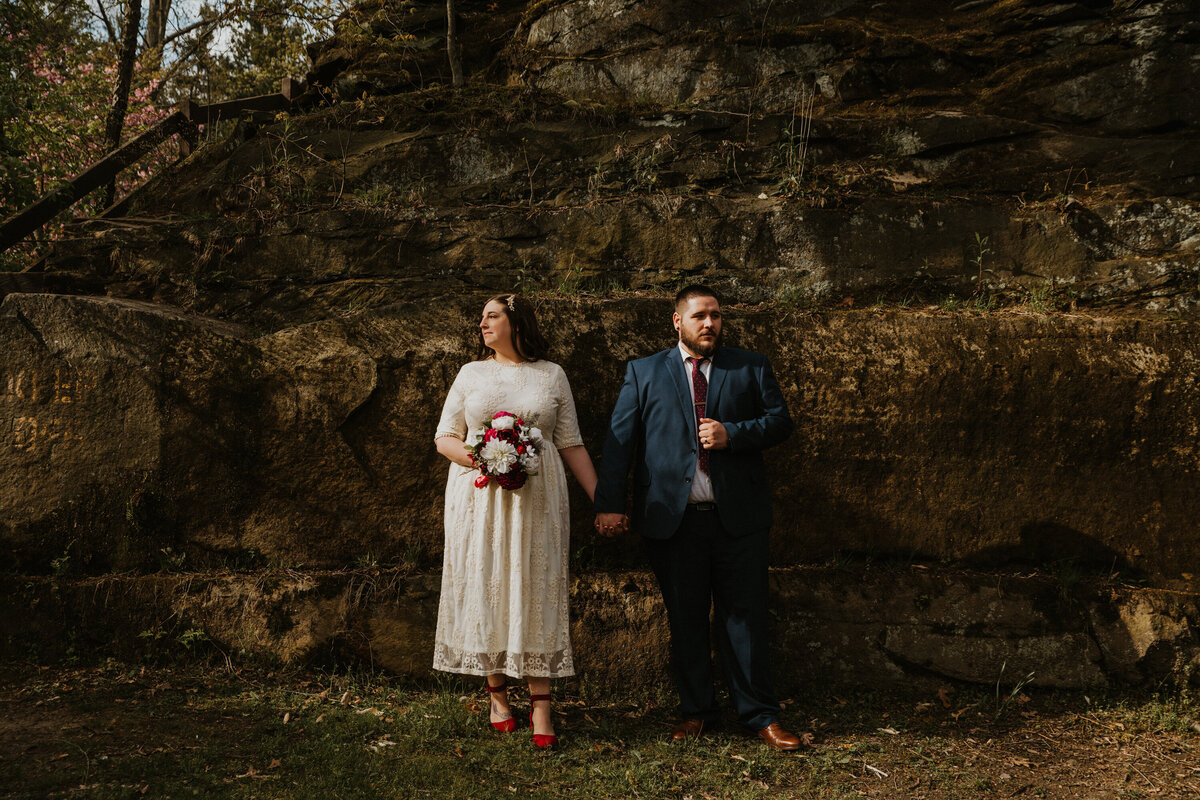 Couple elopes in Olmsted Falls, Ohio photos done by Paige Mireles Photography
