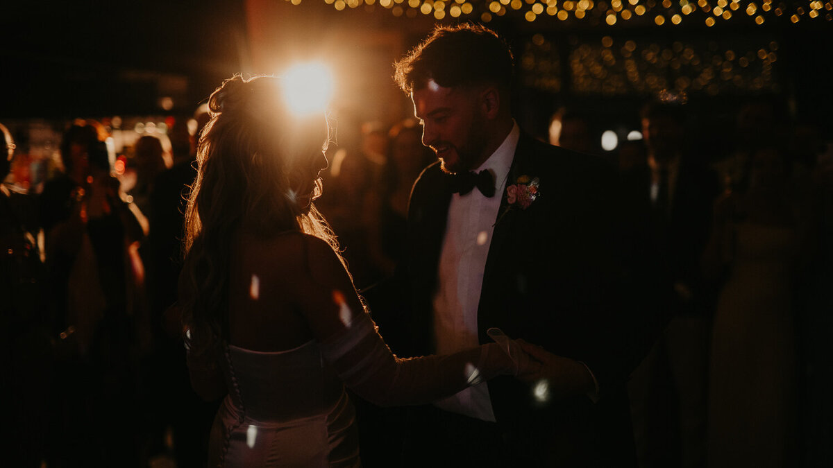 Bride and Groom's first dance at their wedding at The Shack Revolution.