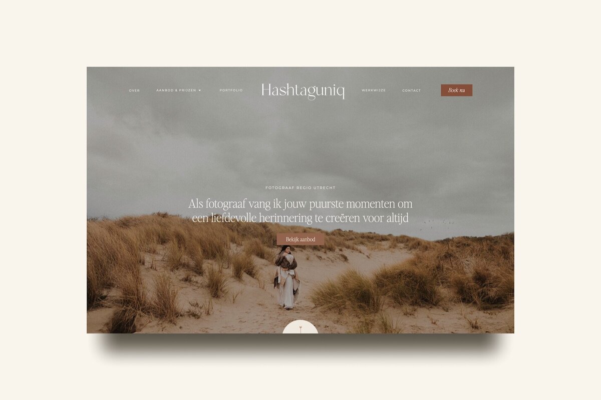 Showit website Hashtag Uniq