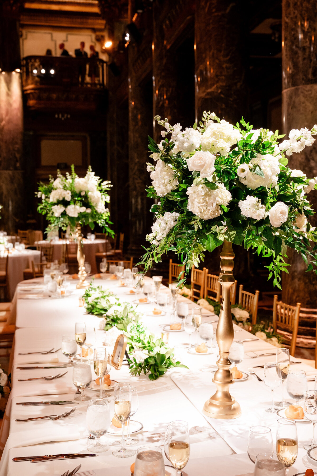 carnegie museum wedding flowers centerpiece