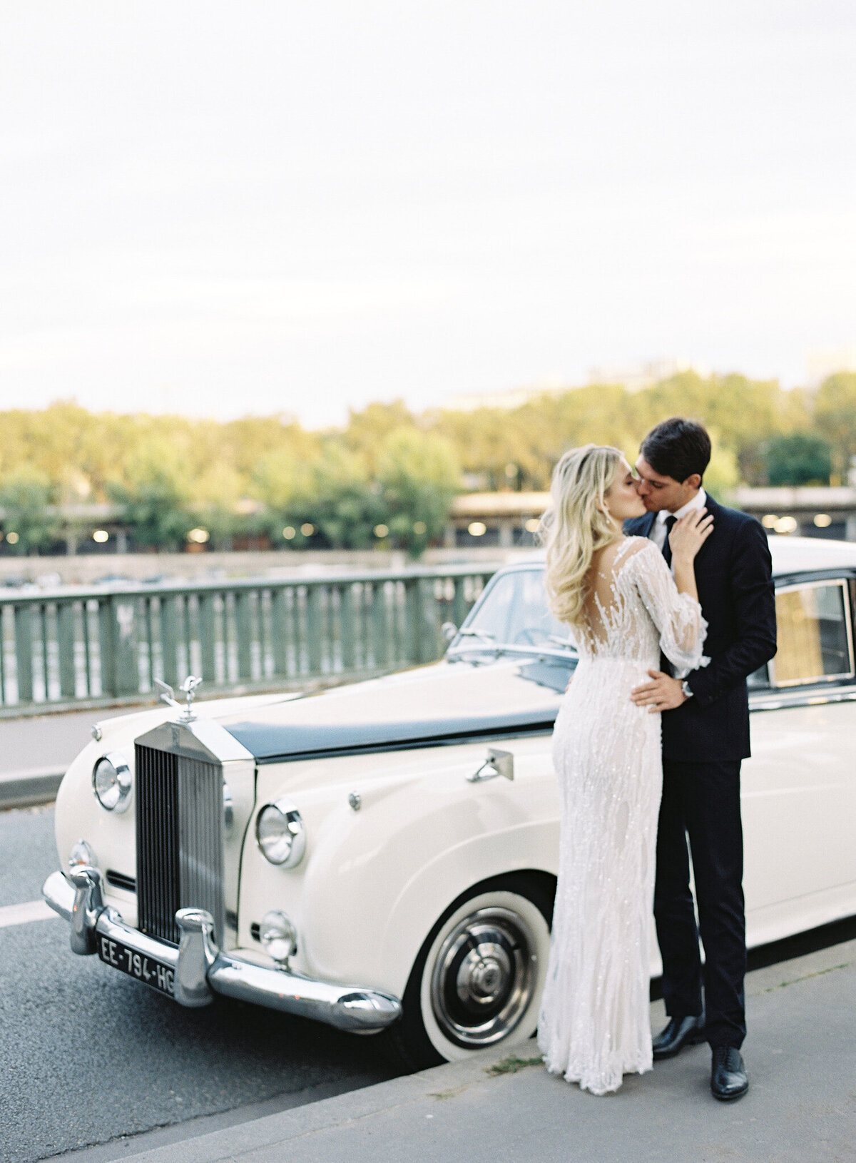 EDW-Wedding portraits Rolls Royce Paris France