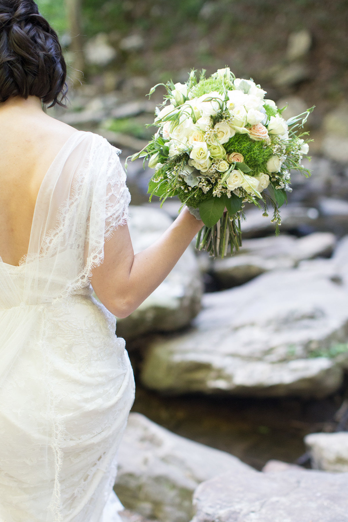 Bridal bouquet for destination elopement. Photo by destination elopement photographer Rebecca Cerasani
