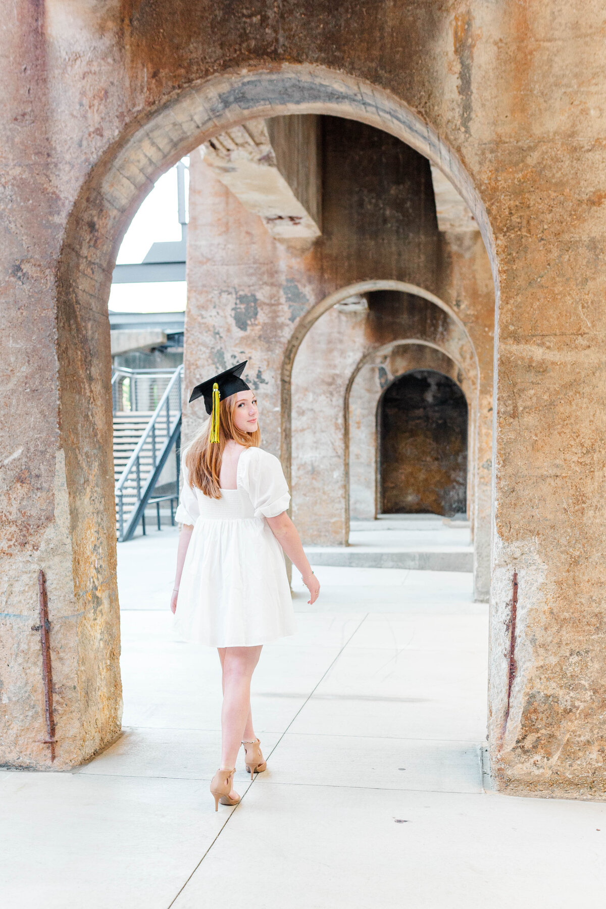 Senior girl at Bailey Park in Winston Salem
