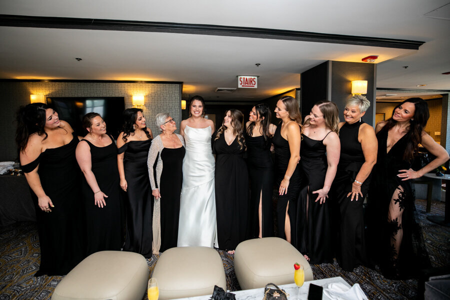 Bride-bridal-party-intercon-hotel-tower-lounge
