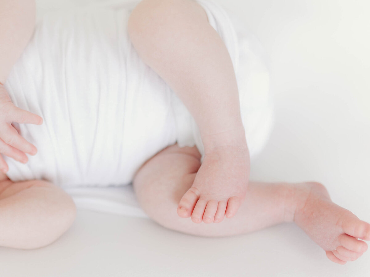 Newborn baby feet