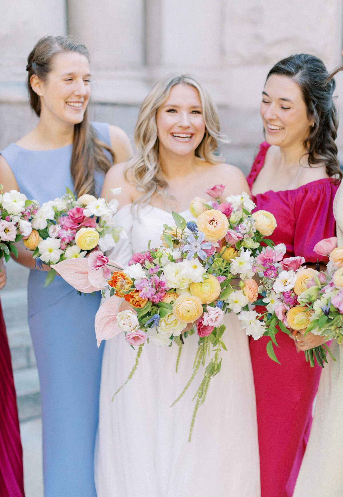 feisty flowers multicolor bouquet 8