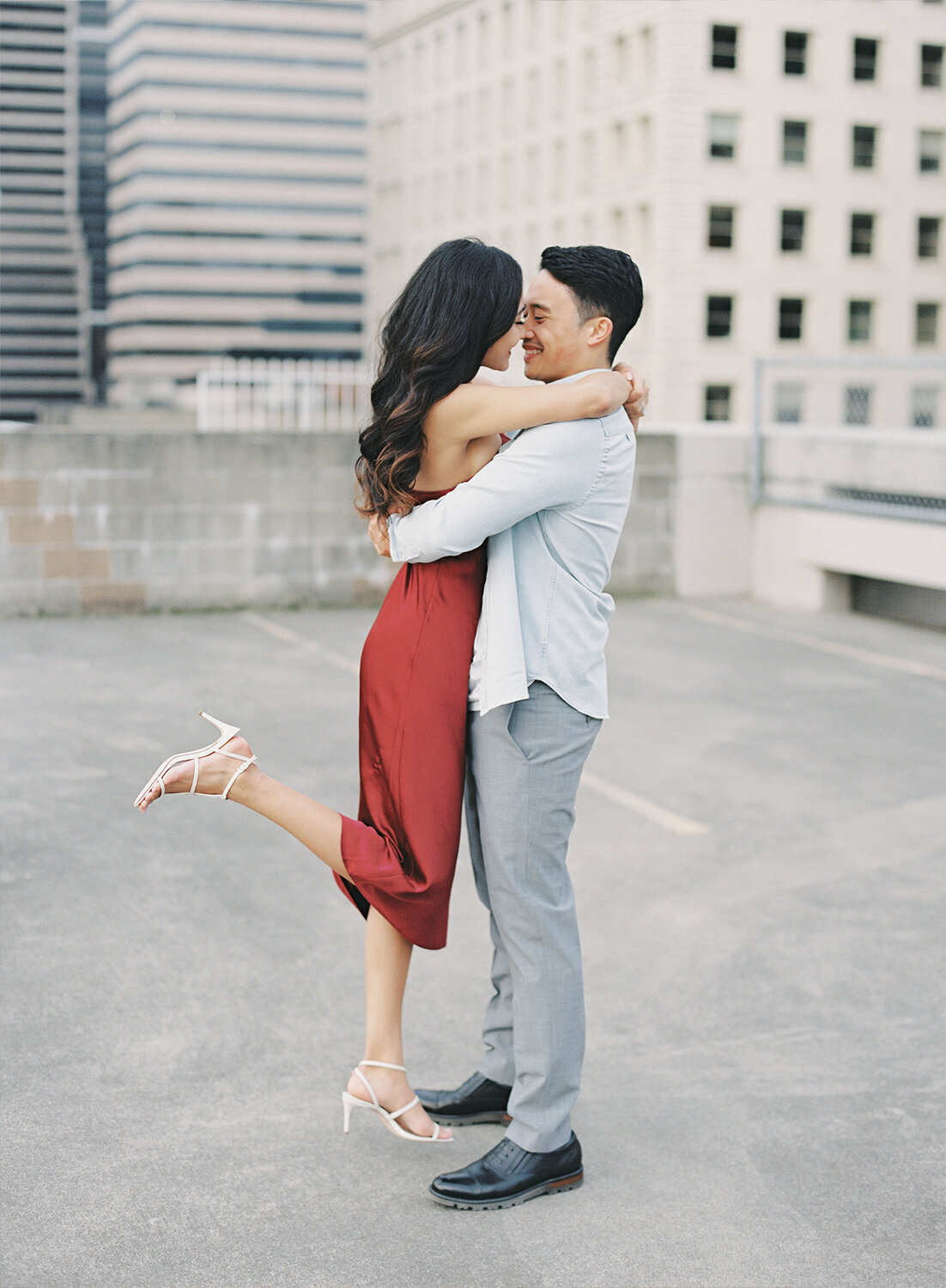 Seattle City Engagement Session on Film - Tetiana Photography - D&AJ - 5