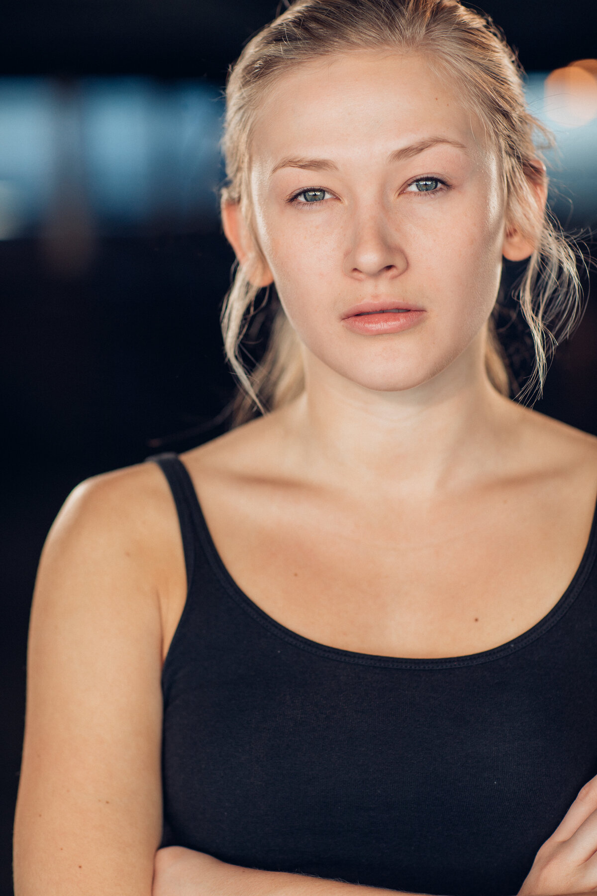 Headshot Photograph Of Young Woman In Black Tank Top Los Angeles