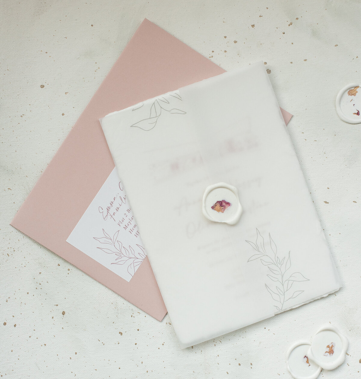 white-olive-design-studio-bespoke-wedding-invitation-blush-letterpress-handmade-paper-torn-edge-confetti-wax-seal-11