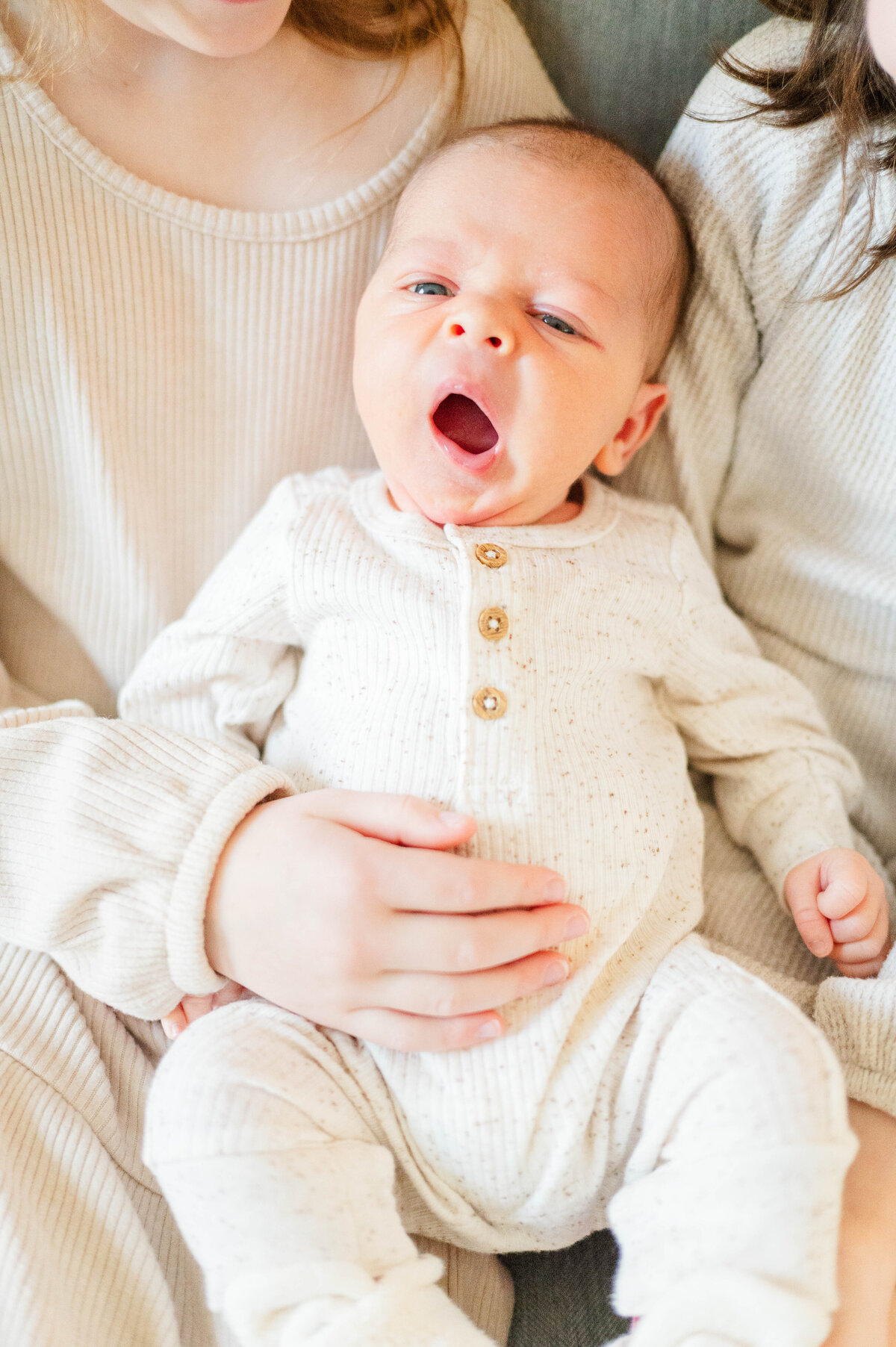 Newborn yawning taken in Sutton, MA 