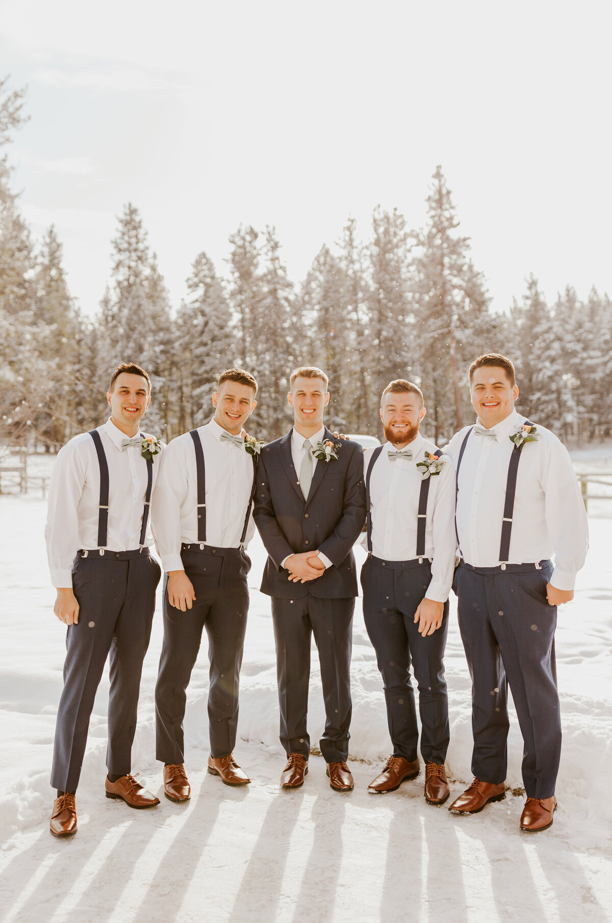 groomsmen posing