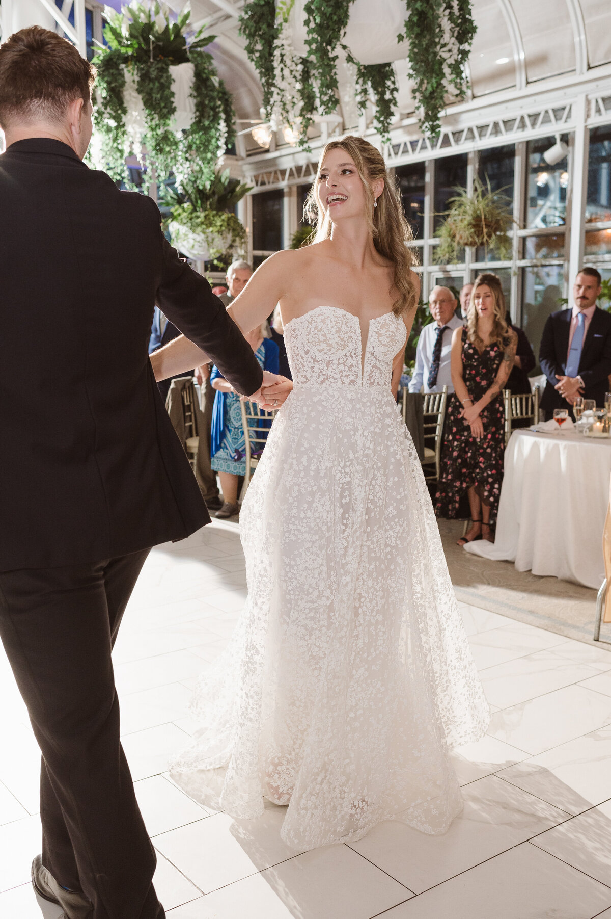 dreamy wedding photos at the madison hotel conservatory NJ