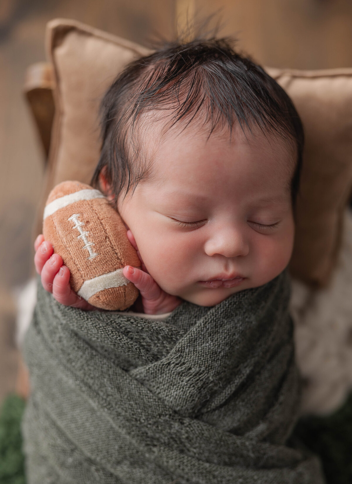 Football Baby Best of York Pennsylvania Newborn Photography