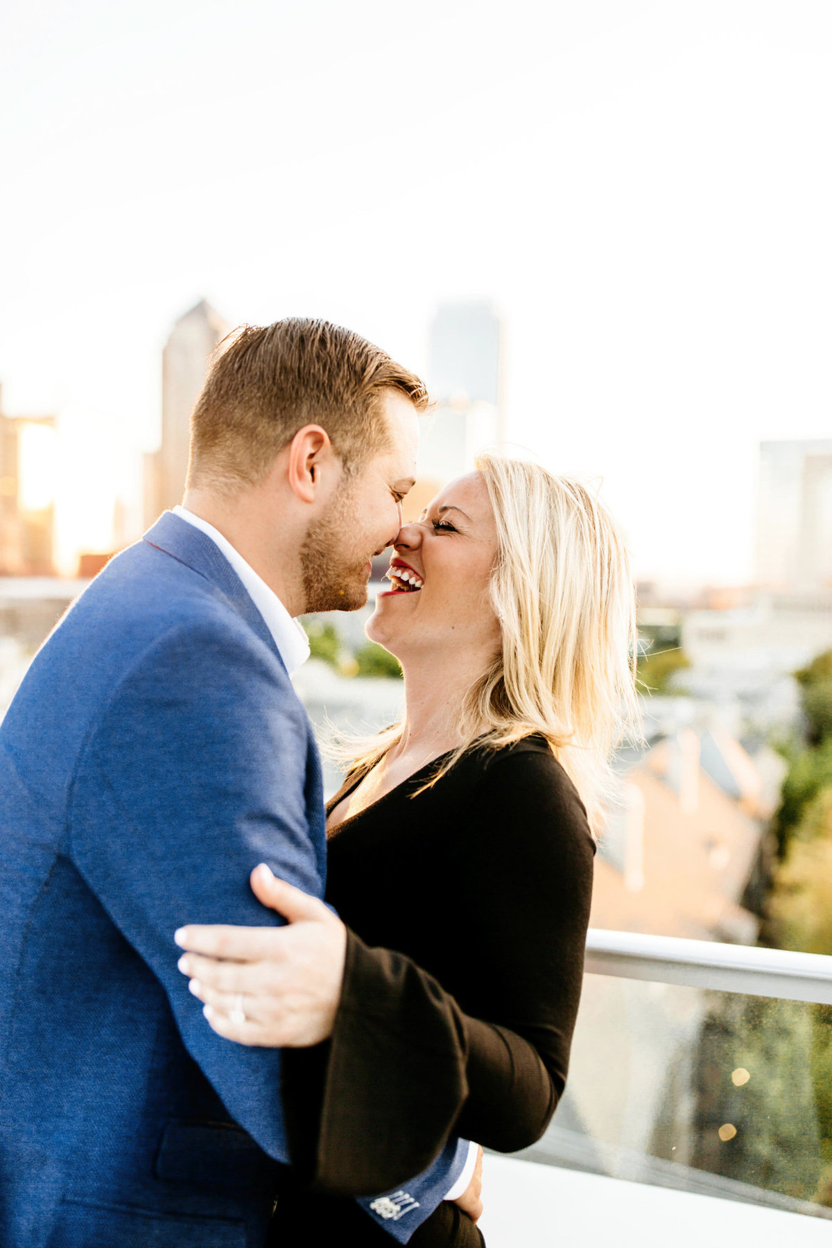 Eric & Megan - Downtown Dallas Rooftop Proposal & Engagement Session-101