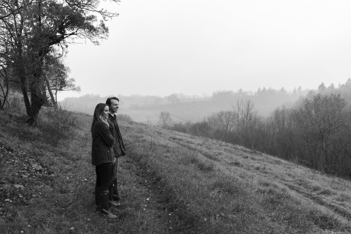 Engagement portraits in Castle Combe, Cotswolds
