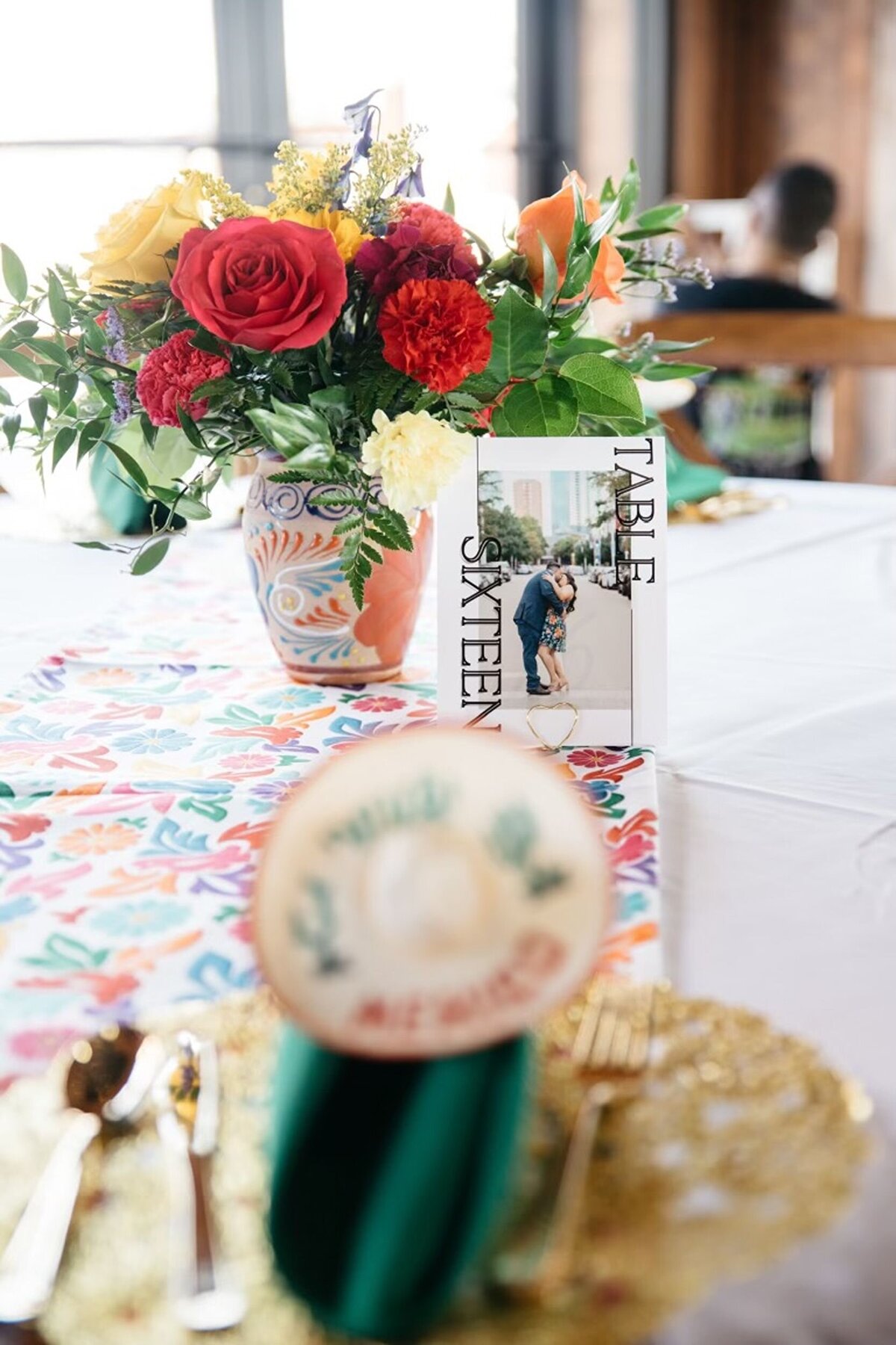 Colorful event florals