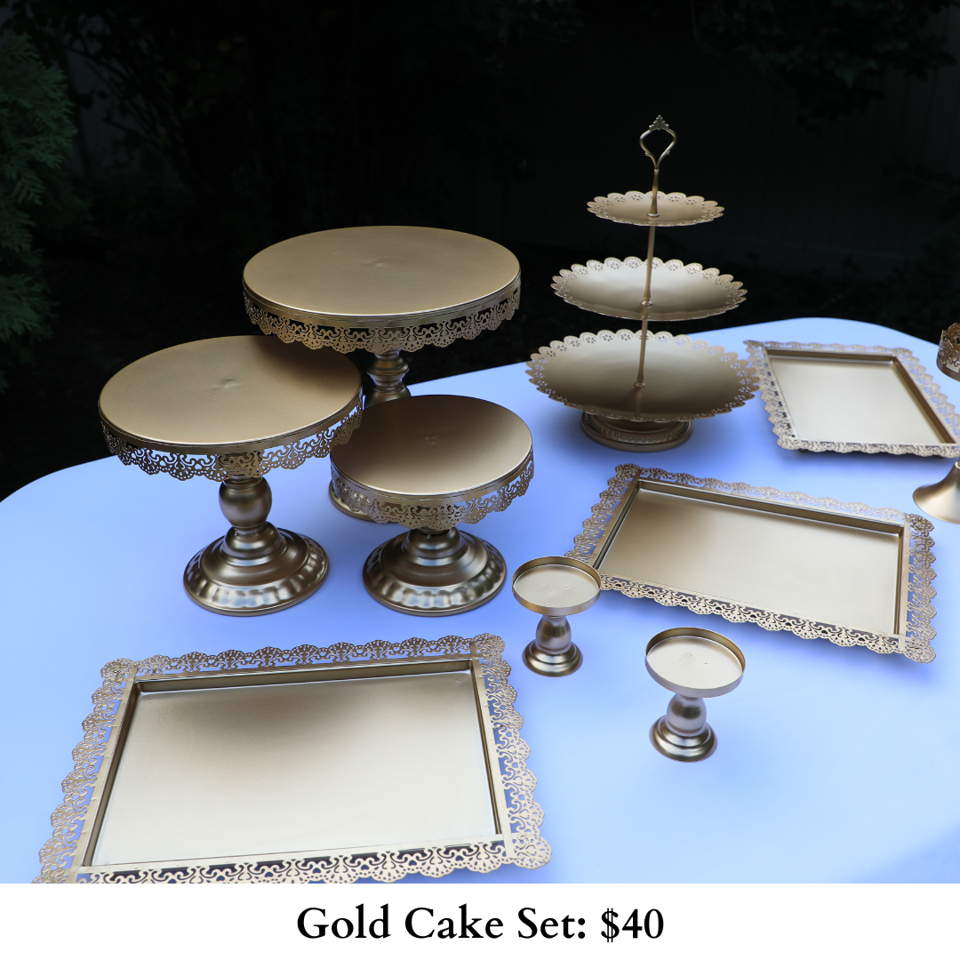Gold Cake Set-806