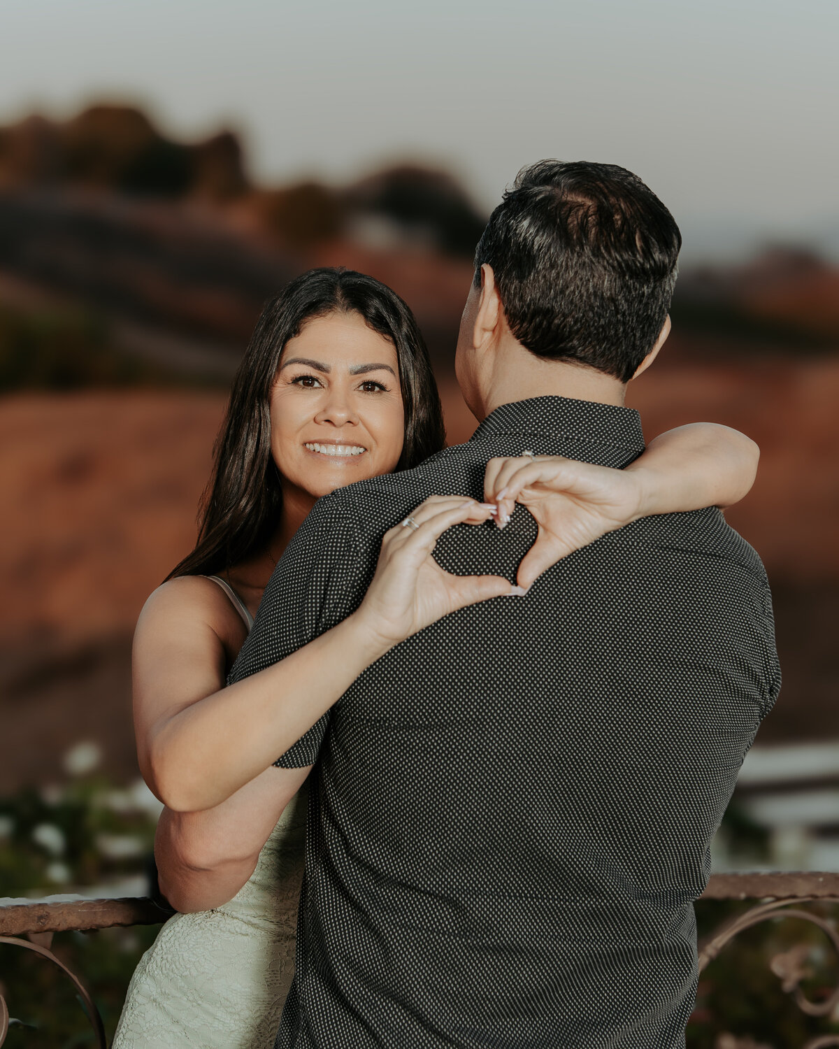 Riverside Couple Walking Away Handhold