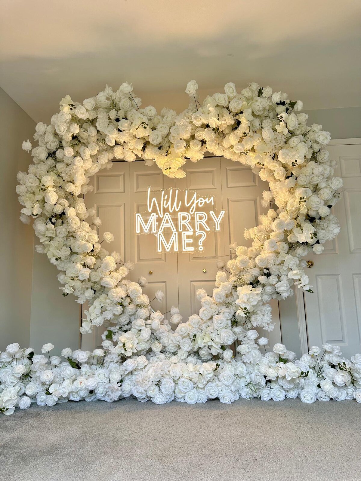 proposal balloons and flowers chicago