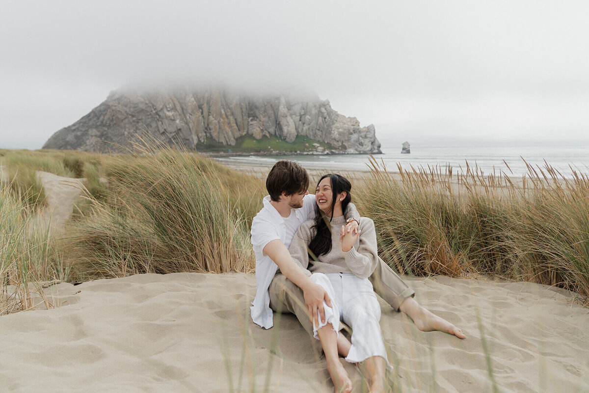 Adventurous Lifestyle Engagement Photos in Morro Bay by San Luis Obispo Wedding Photographer Samantha Anne