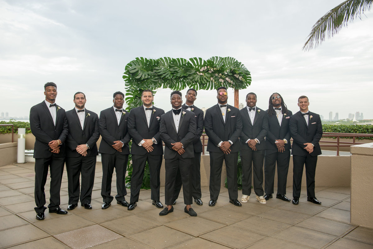 NFL Miami Dolphins Brandon Radcliff ShaKyra Radcliff Briza on the Bay Wedding Andrea Arostegui Photography-150