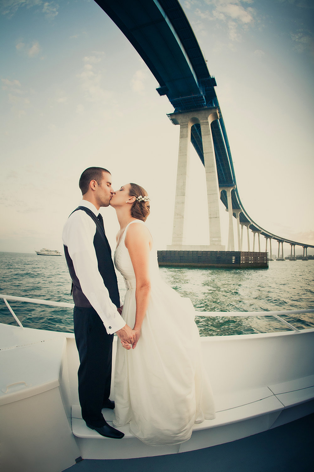 Hornblower cruises wedding photos coronado bridge