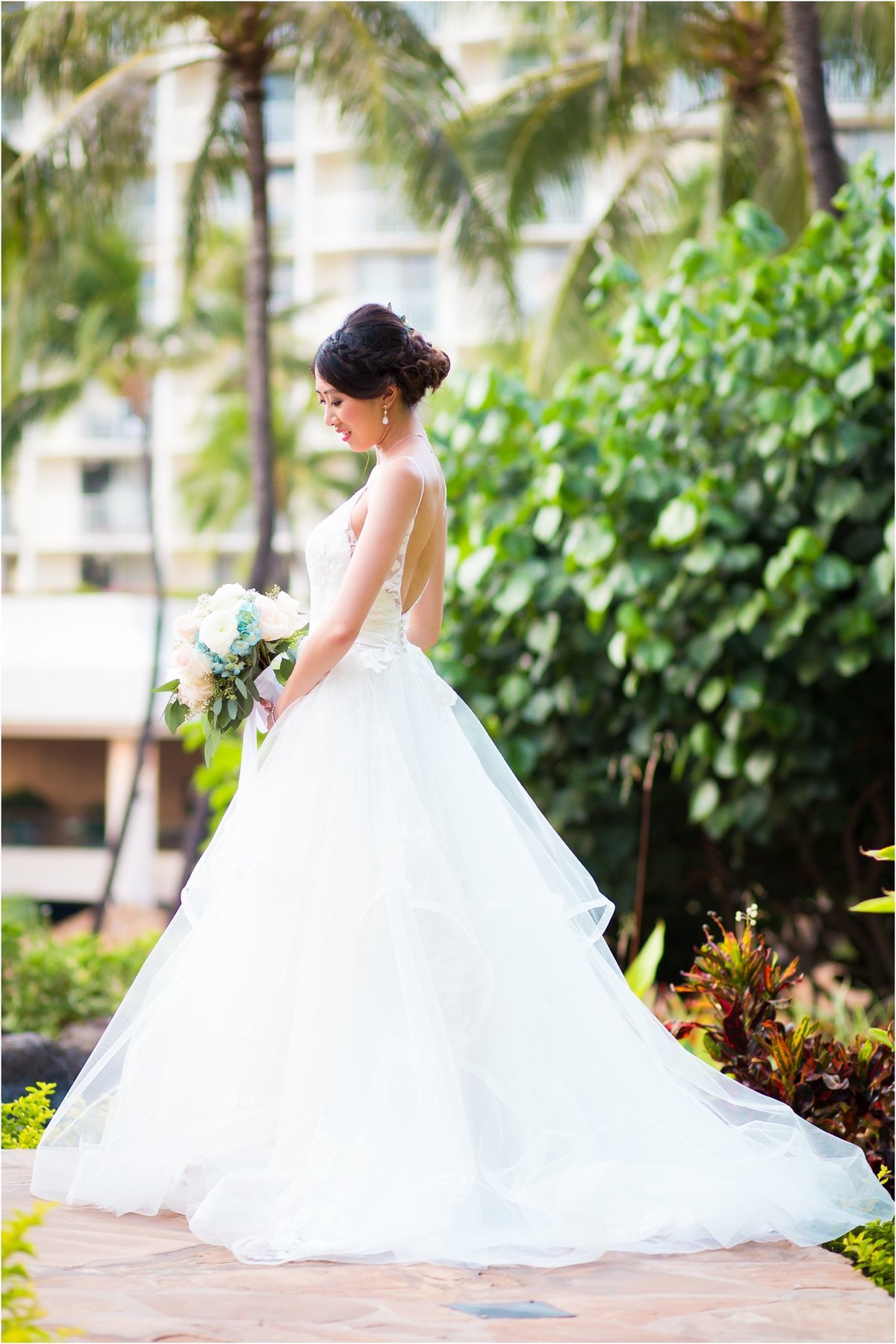 Maui Wedding Photography bridal portrait  at The Westin Maui Resort and Spa