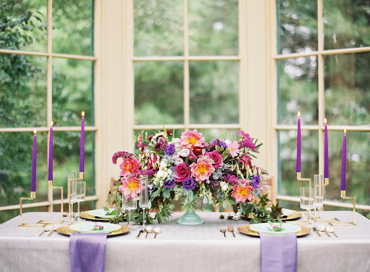 purple-pink-wedding-flowers-reception