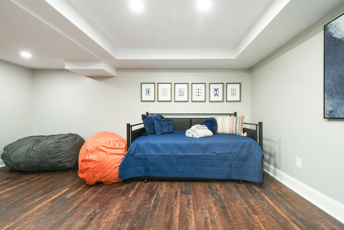 Professionally staged living room designed to maximize home value and buyer appeal