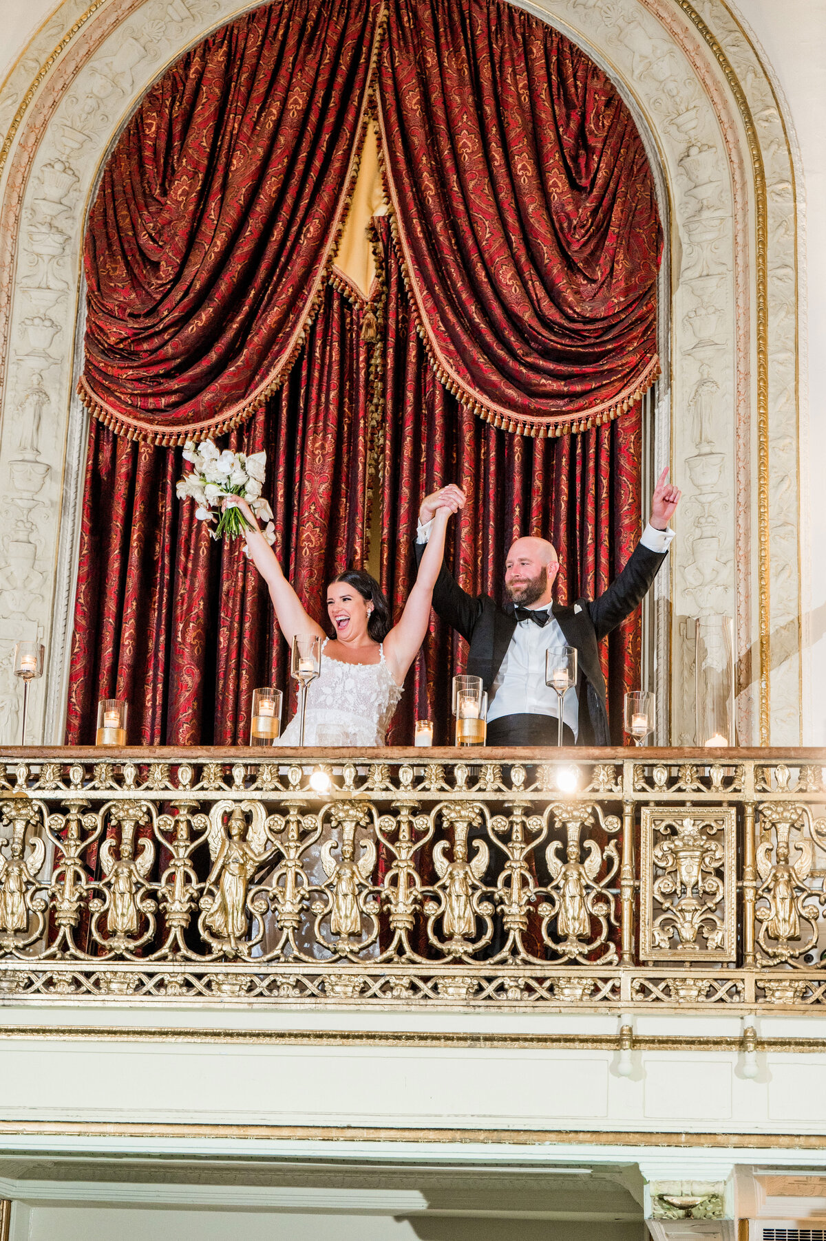 fun wedding entrance at omni
