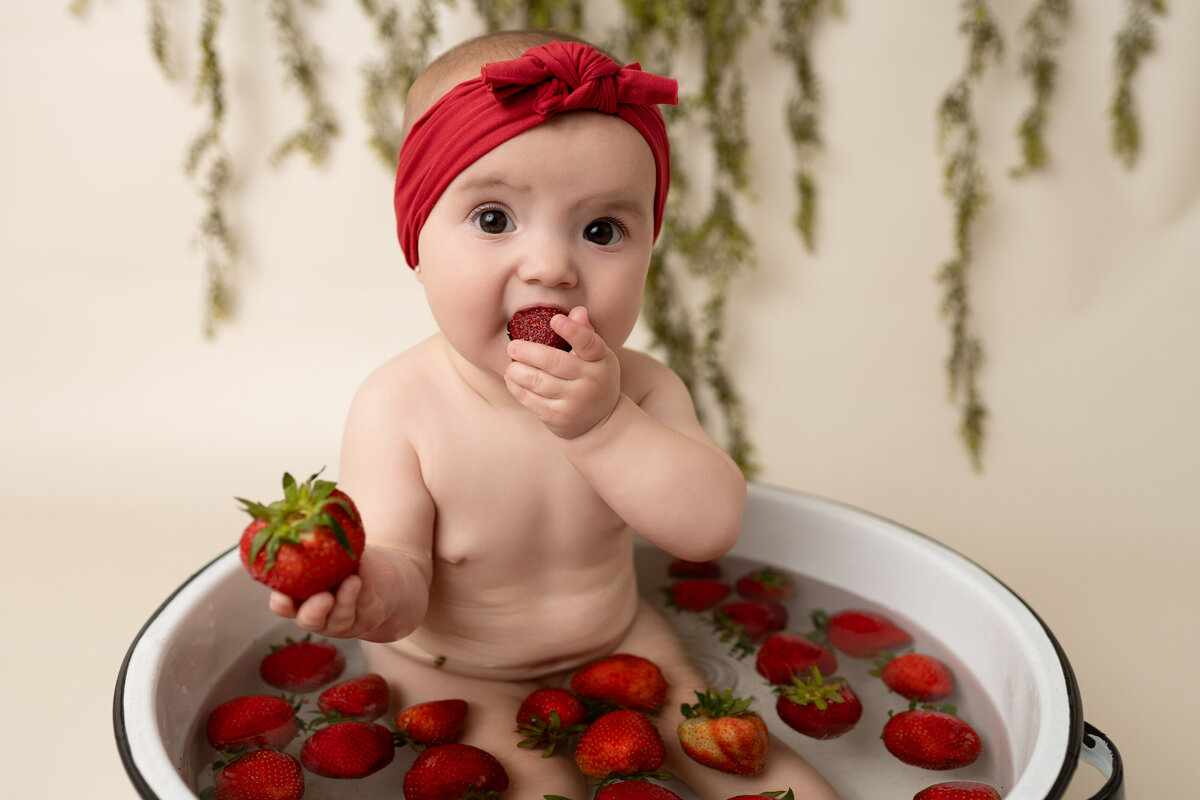 tri cities  baby girl milestone photo-(1 of 3)