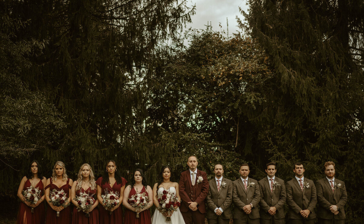 moody October wedding