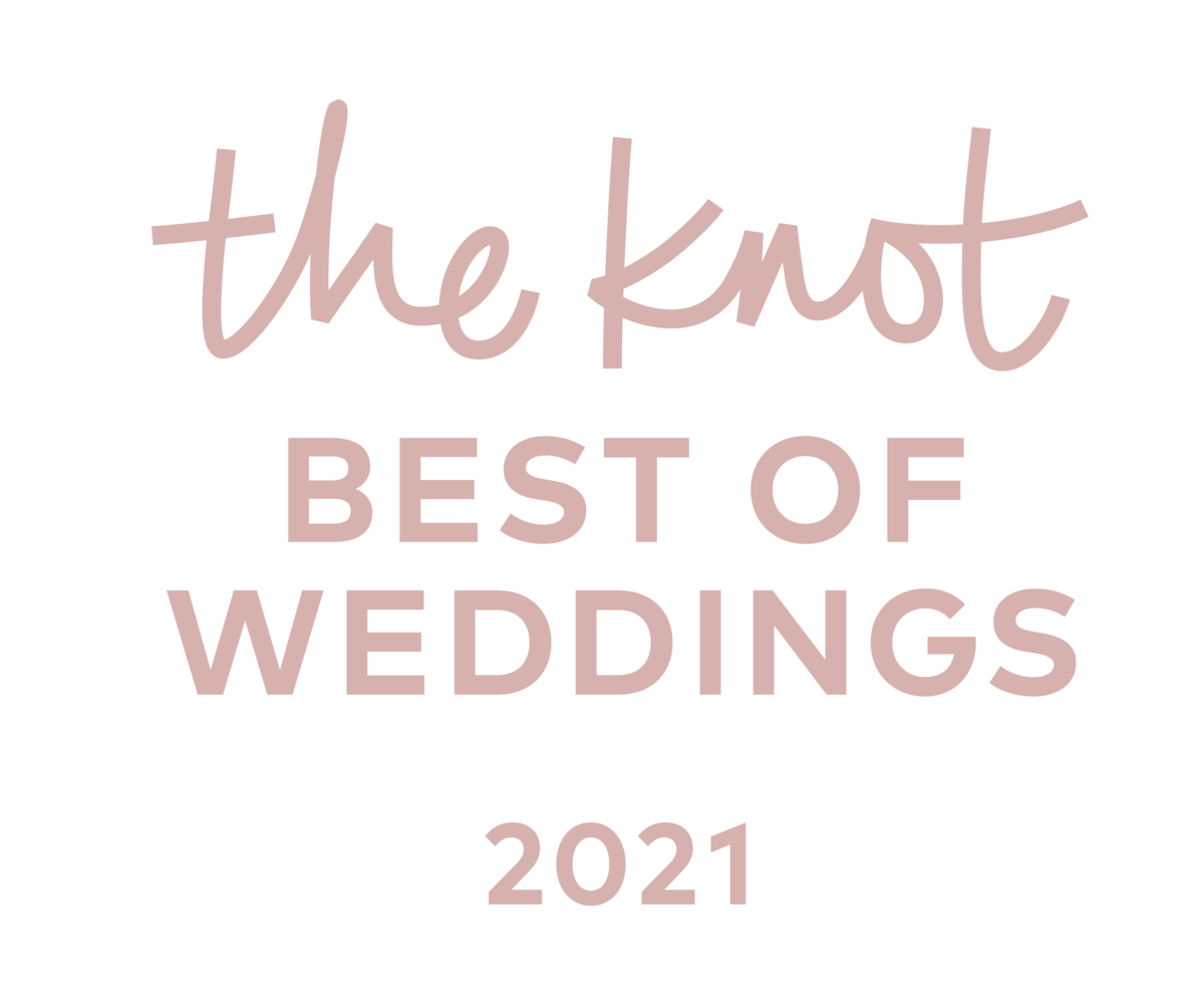 The Knot best of weddings in 2021 recipient