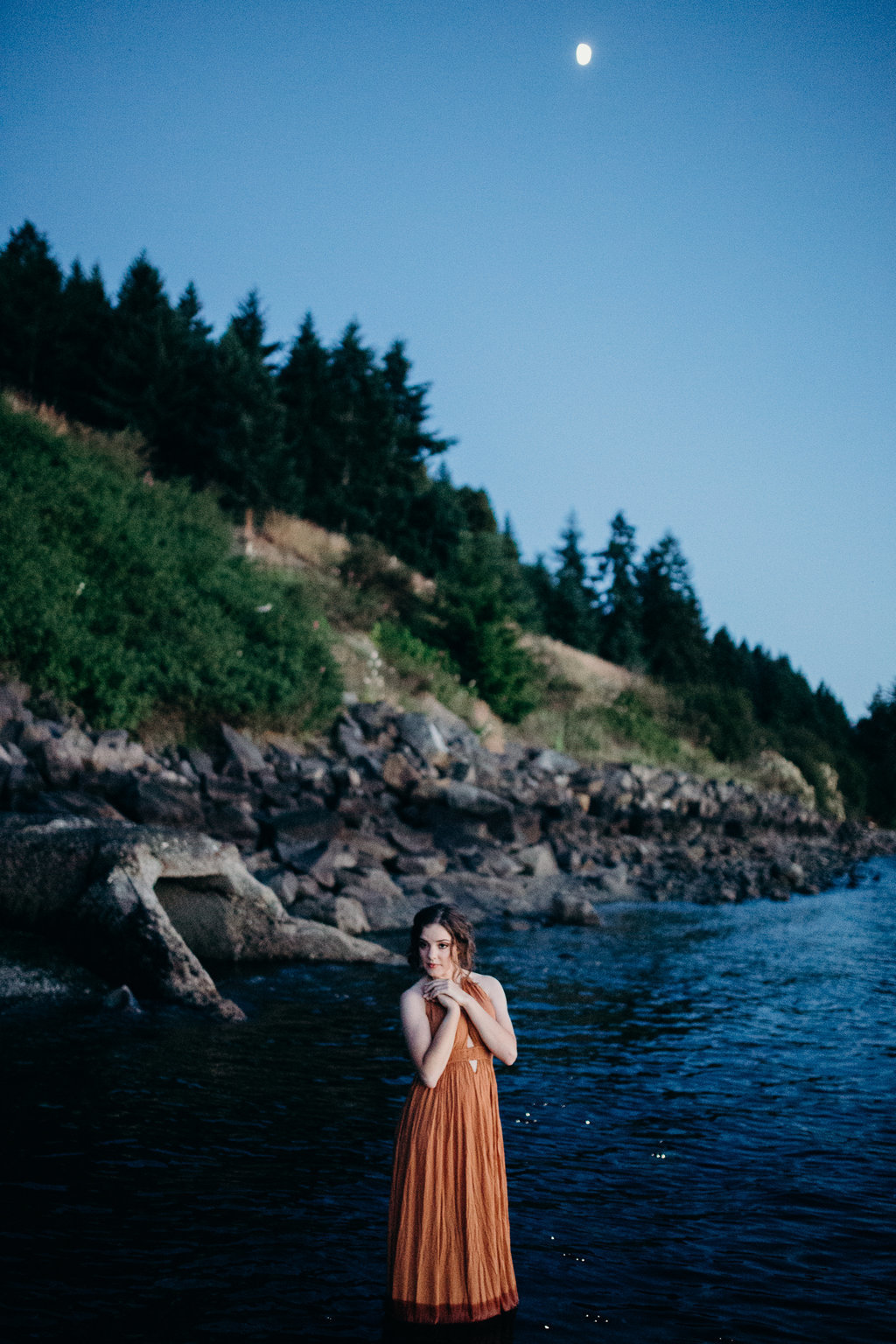 Portrait session in the Puget Sound in Pacific Northwest