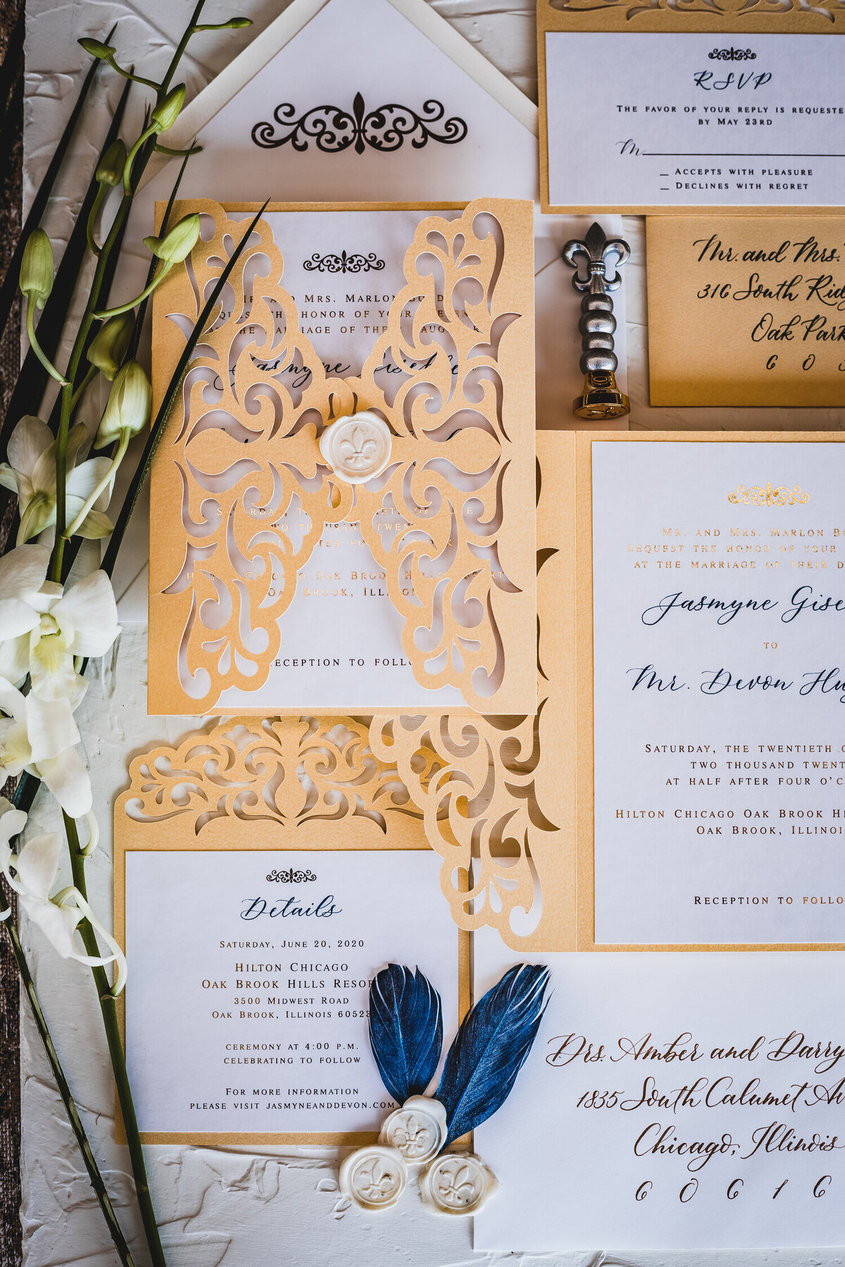 Wedding Stationery Set Calligraphy