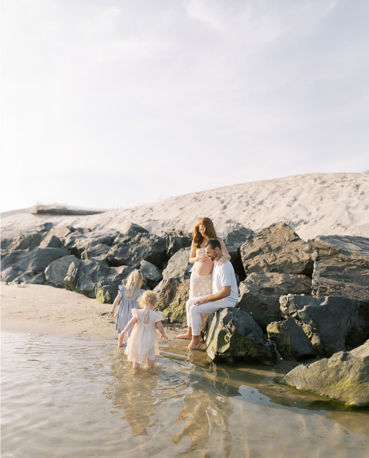 Jersey Shore beach maternity session - 7