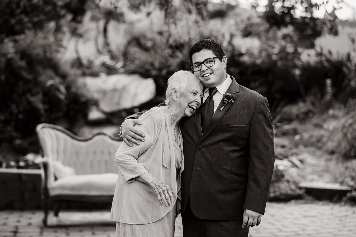 groom and grandma