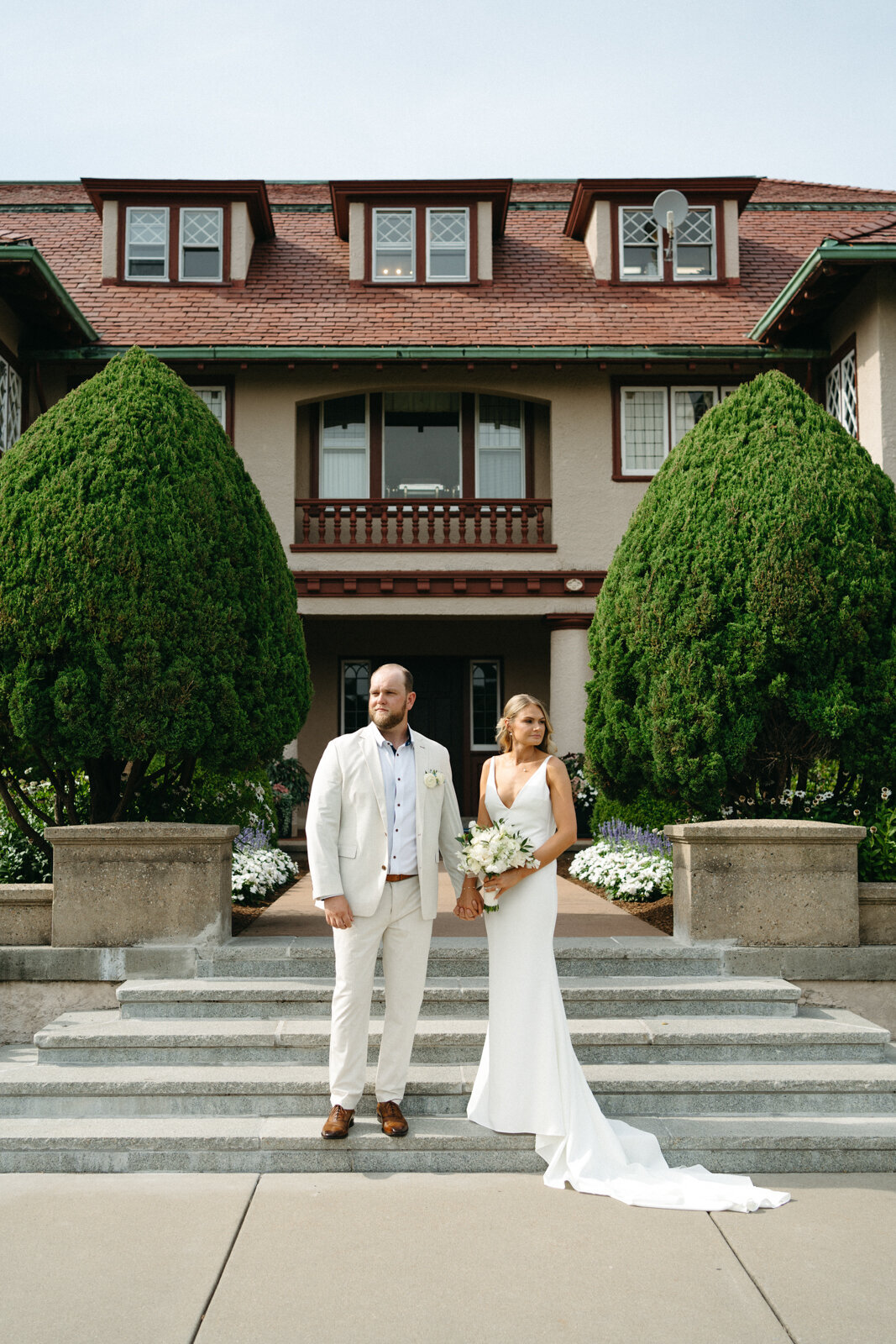 wedding portraits at Ocean Edge Resort in Cape Cod