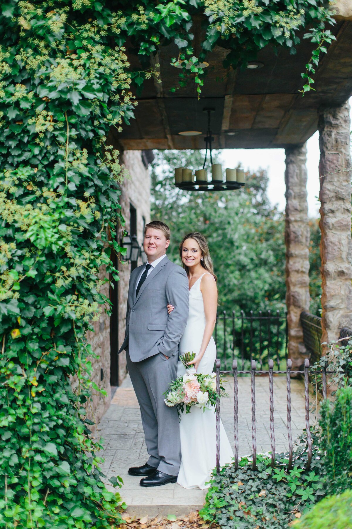 Chateau Selah wedding venue blountville tn photography bride and groom smiling