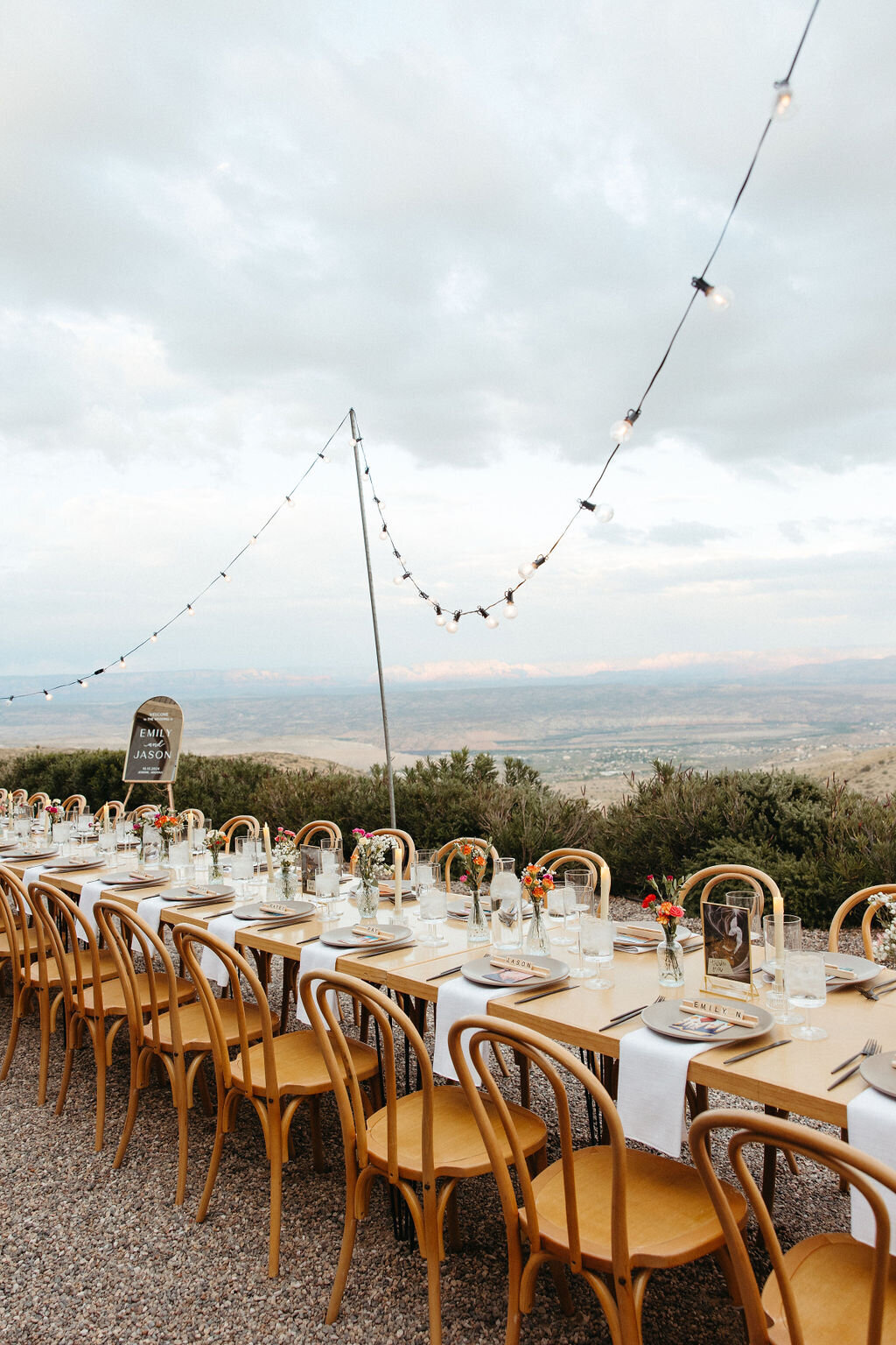 Romantic Jerome, Arizona wedding planned and styled by BTO Events
