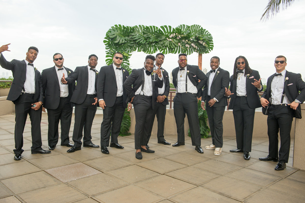 NFL Miami Dolphins Brandon Radcliff ShaKyra Radcliff Briza on the Bay Wedding Andrea Arostegui Photography-151