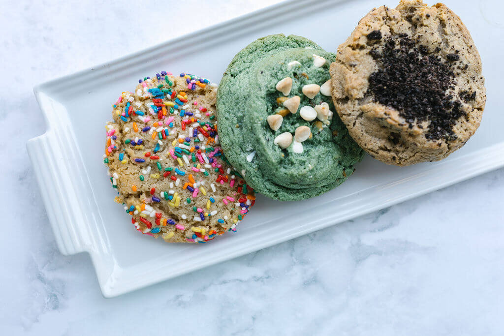 Trio of cookies