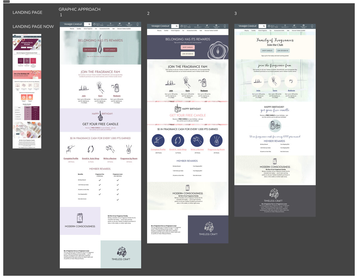 landing page